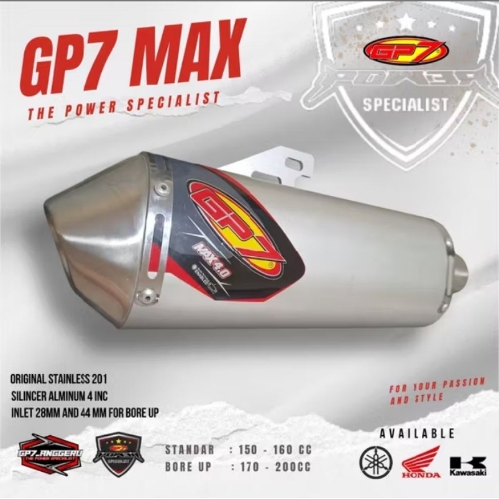 knalpot gp7 max 4.0