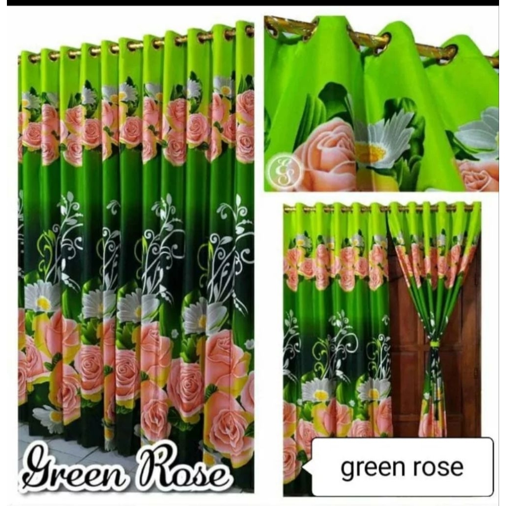 Tirai Jendela Motif Abicandra Gorden Ruang Tamu