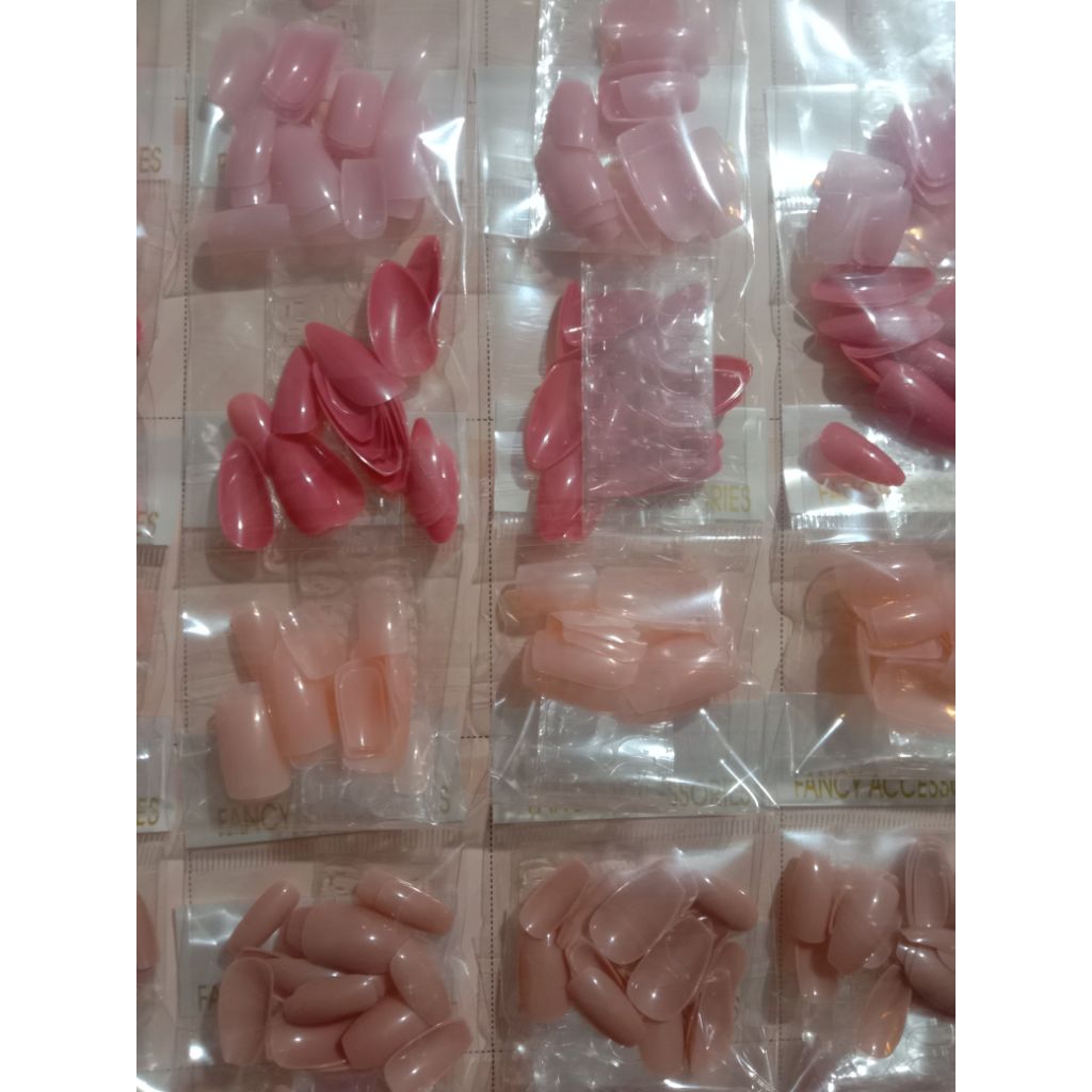 kuku palsu polos/kuku palsu nail art/kuku palsu anak perempuan