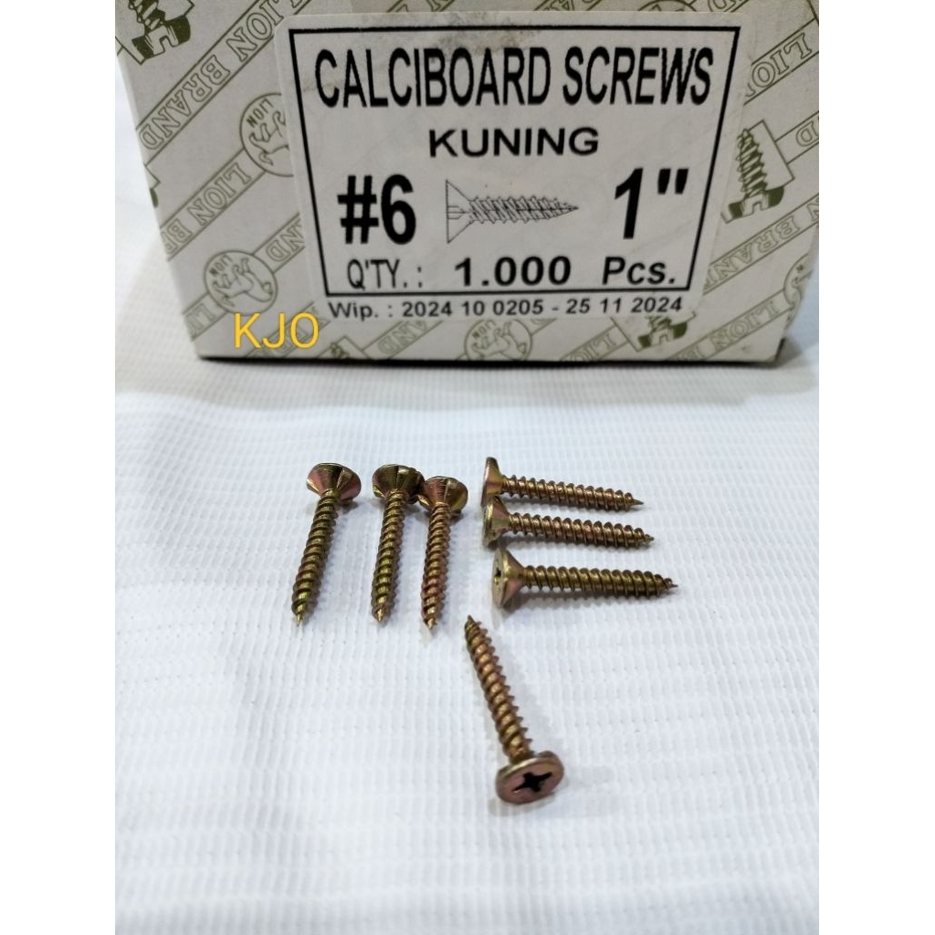 [1 KOTAK] 6X1" SEKRUP KALSI / SEKRUP GRC / BAUT GRC