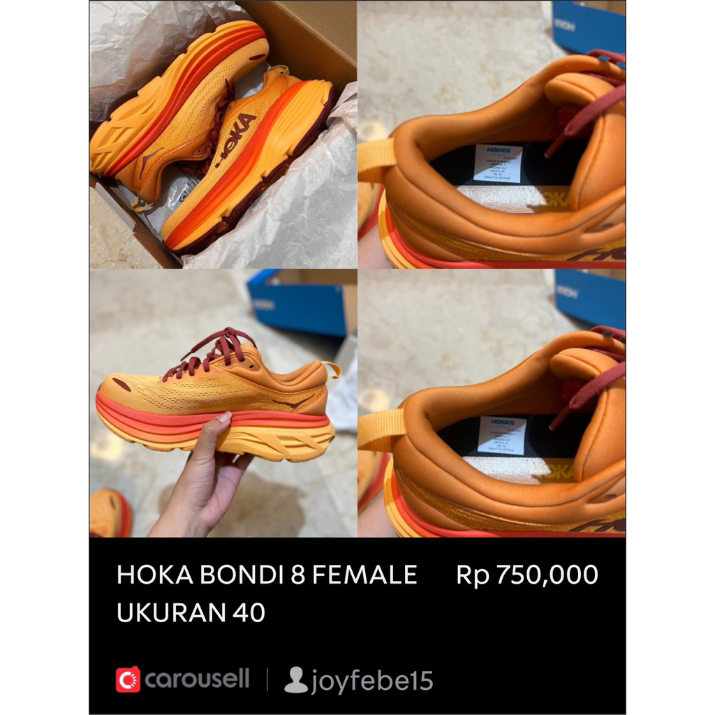 HOKA BONDI 8 ukuran 40