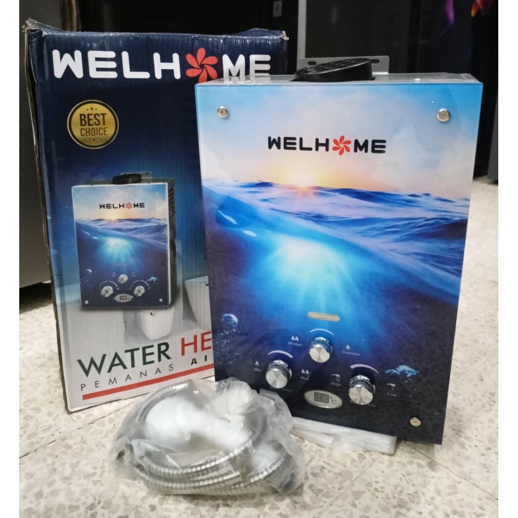 Water Heater WELHOME GWH-6LKDA. Gas pemanas Air