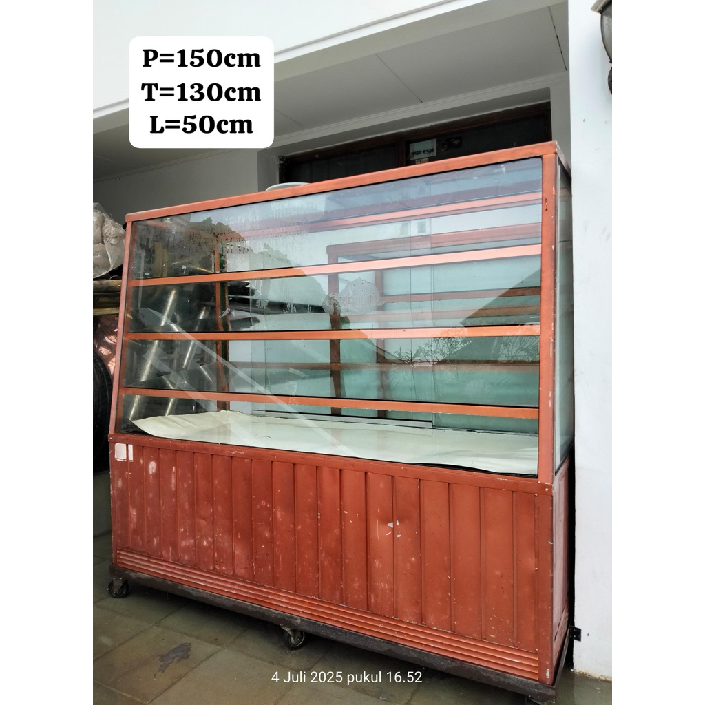 lemari etalase makanan alumunium