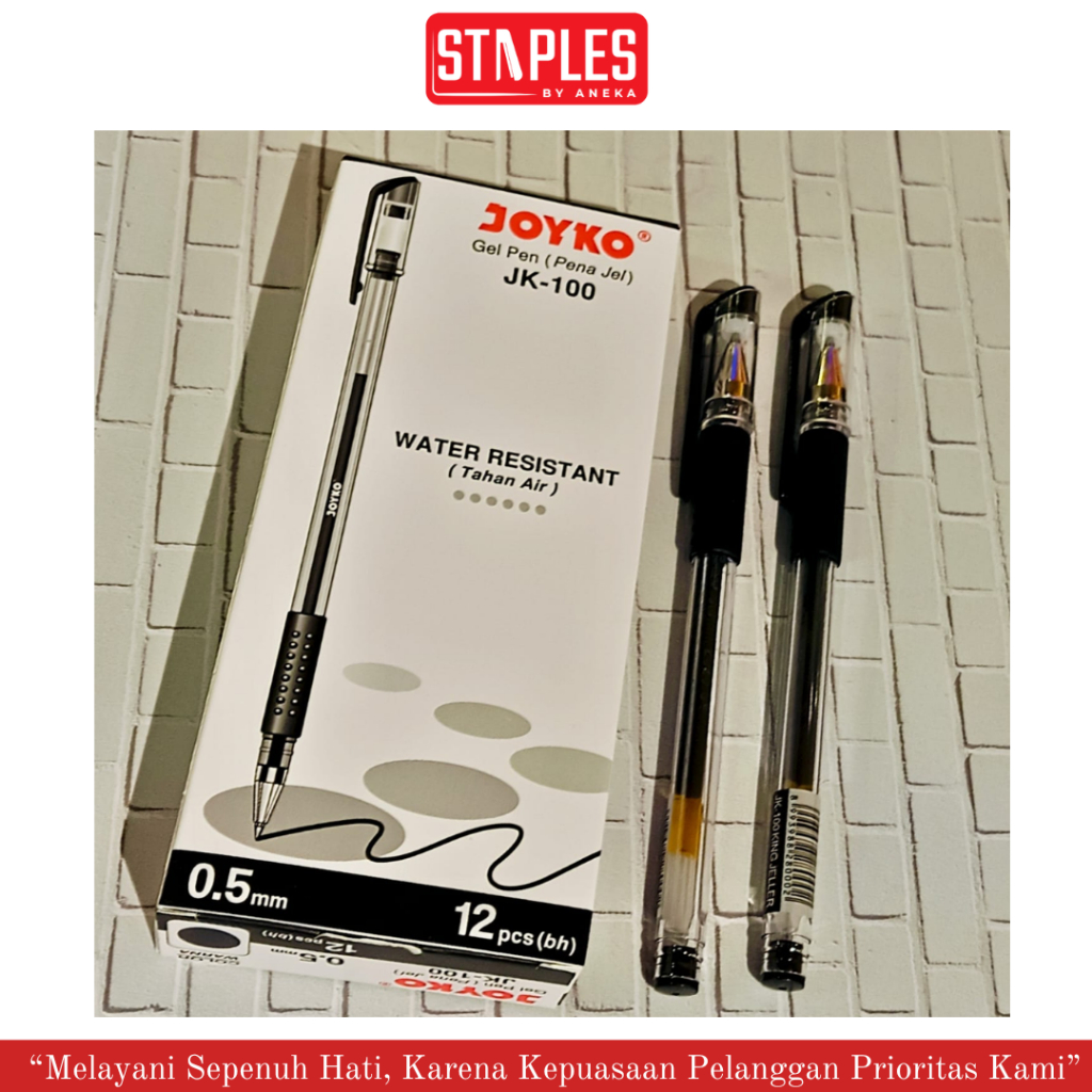 

Pena GelWater Resistant JK-100 Joyko / Pena Gel / Pena Bolpoint (12pcs)