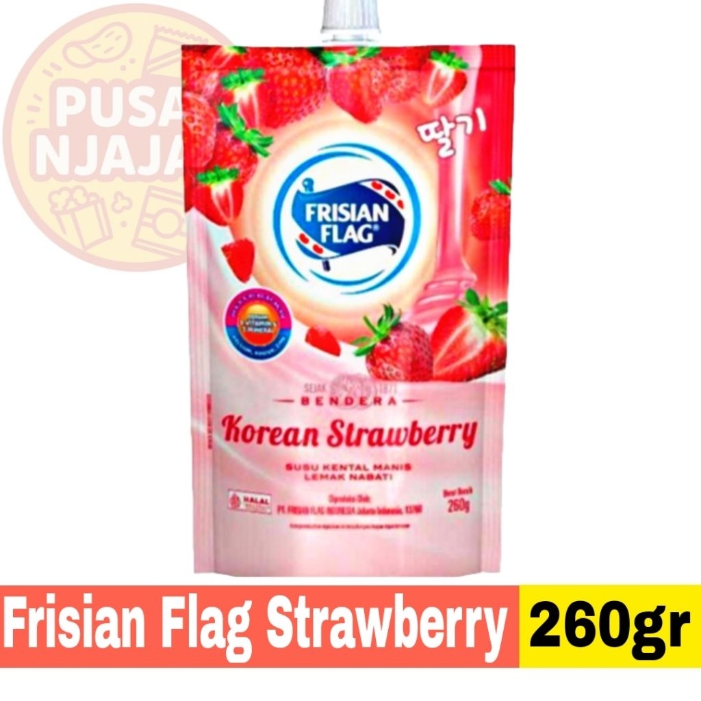 

Susu Kental Manis Frisian Flag Rasa Korean Strawberry Pouch 260gr