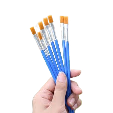 

Sikat Kuas Lukis Set Paintbrush Akrilik Lukisan Cat Minyak Kuas Graffiti Cat Air Biru Flat Tip Sikat Runcing Bulu Nilon Artist Paint