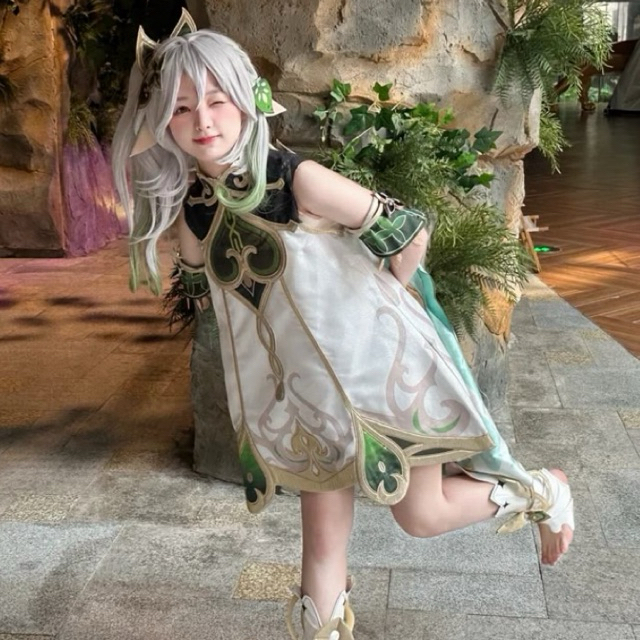 [ PRELOVED FULLSET 350.000 ] Nahida Genshin Impact Costume Cosplay Wanita Lolita Baju Cosplay Cute K