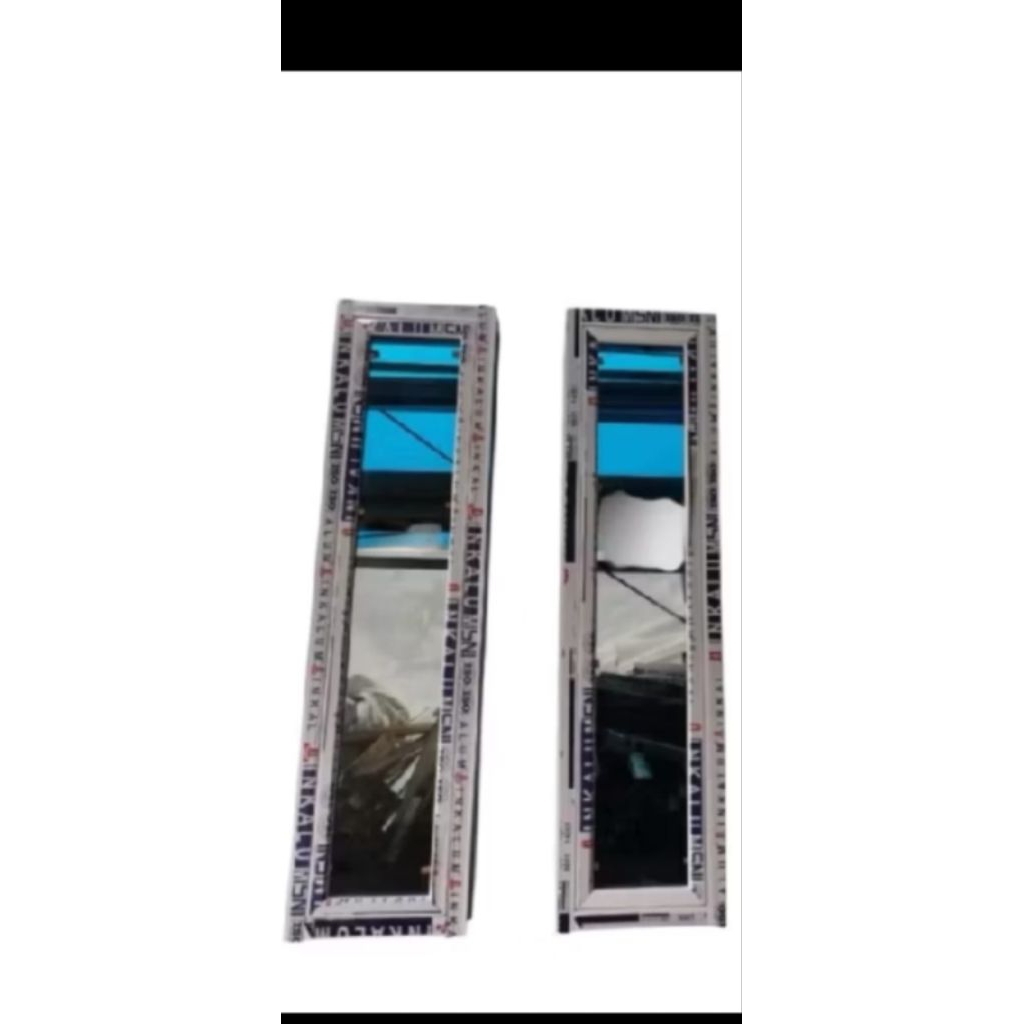 satu set kusen jendela alumunium 3 in ukuran L 40.T150 gratis Peking kayu
