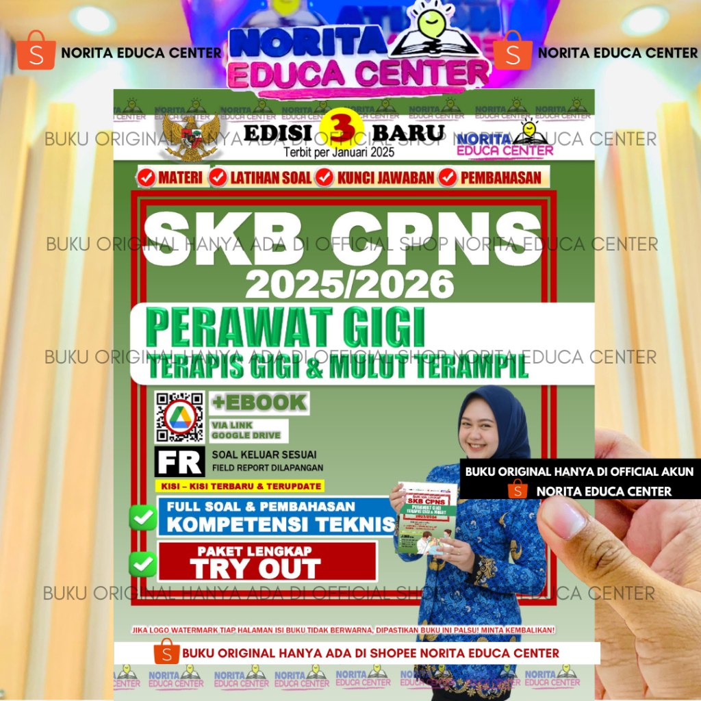 BUKU SKB CPNS PERAWAT GIGI TERAPIS GIGI DAN MULUT TERAMPIL NORITA EDUCA CENTER