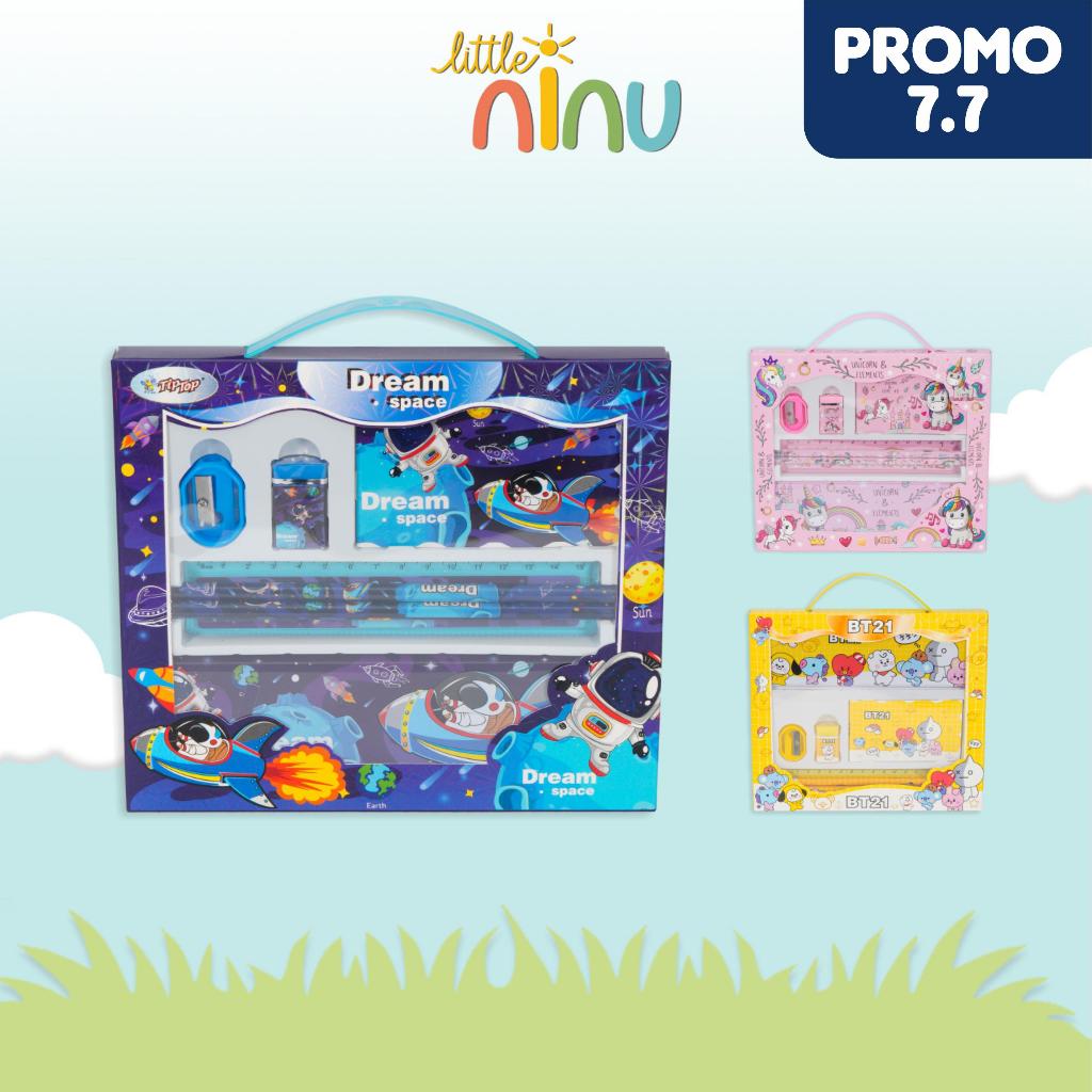 

LITTLE NINU Set Alat Tulis Stationary Pensil Perlengkapan Sekolah