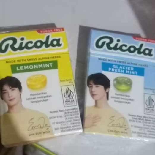 

PERMEN RICOLA SWISS HERB SUGAR FREE 40GR permen pelega tenggorokan