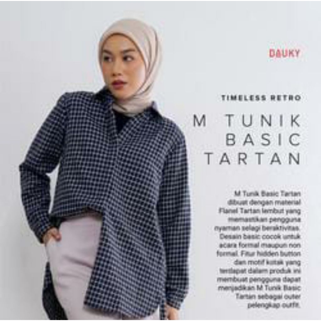 Dauky M tunic basic tartan