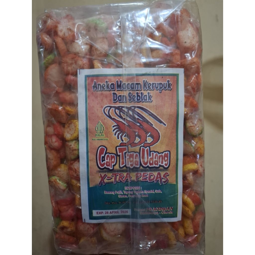 

Kerupuk Seblak X-tra Pedas (isi 20)
