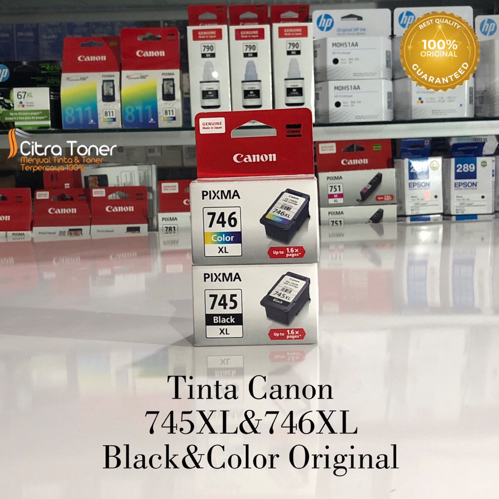 Tinta Cartridge Canon 745XL&746XL Black&Colour Original