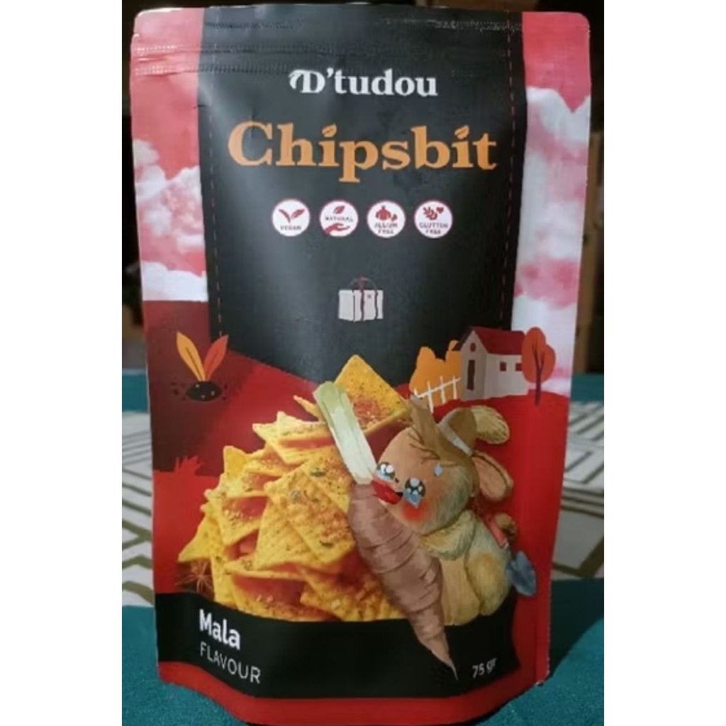 

dtudou kripik singkong chipsbit rasa mala