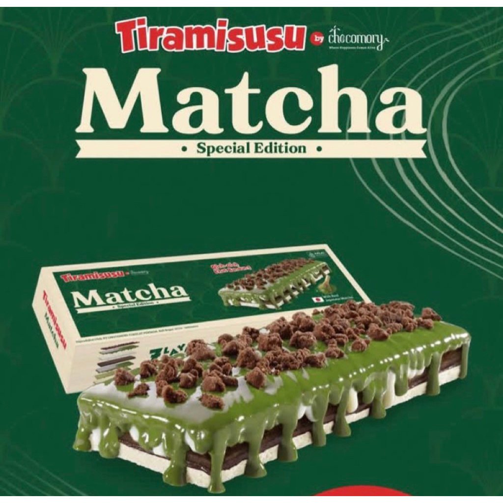 

READY STOCK TIRAMISUSU BY CHOCOMORY MATCHA