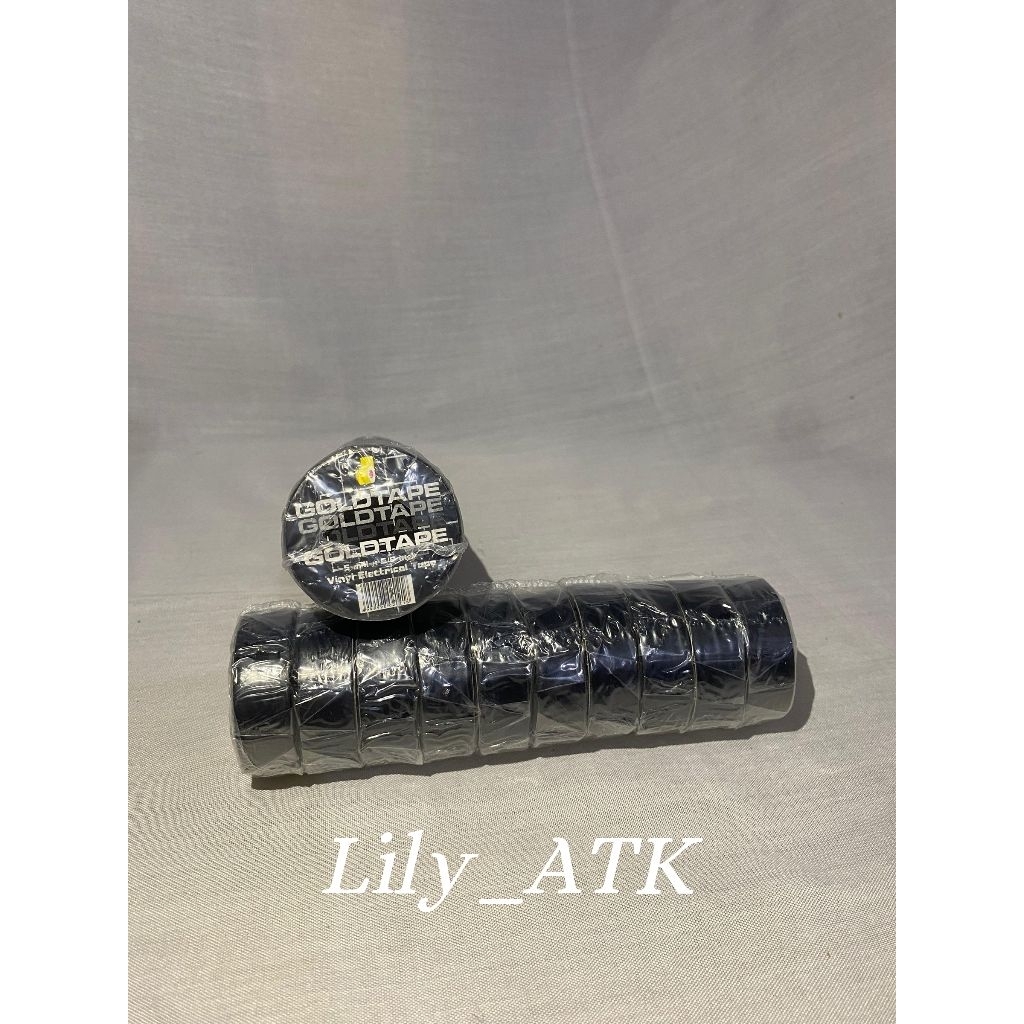 

10 Pcs Isolasi Hitam goltape kecil