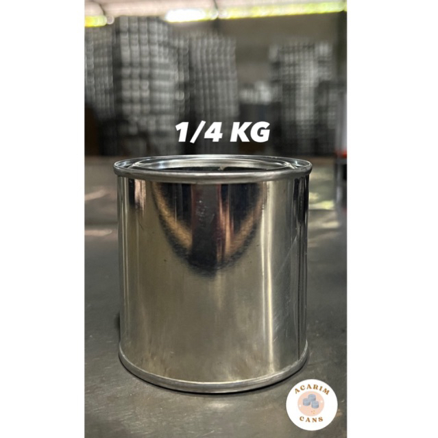 Kaleng Kosong/Kaleng Cat/Kaleng Baru Polos 1/4 kg