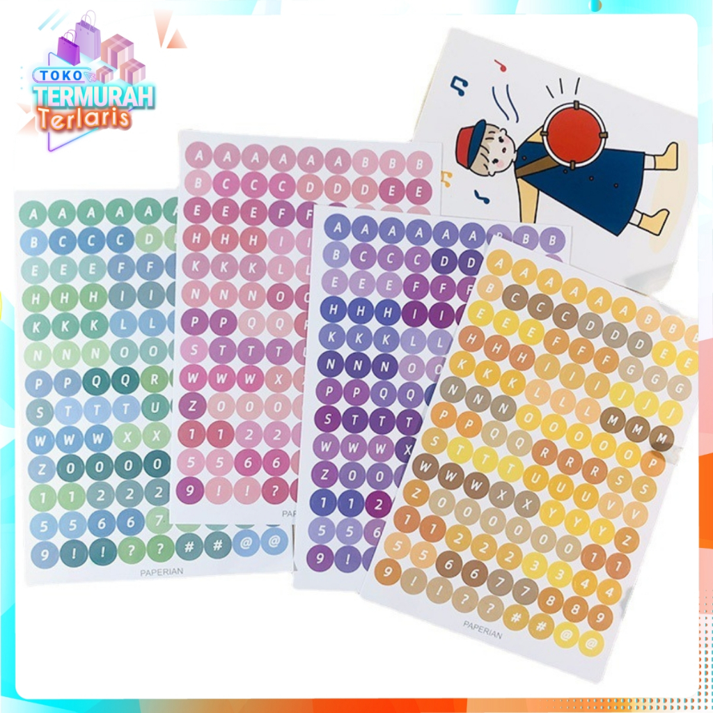 

TTT Stiker Huruf Deco Alphabet Untuk Diary Aesthetic Sticker Dekorasi Jurnal Scrapbook Stiker Alat Tulis Simple Hadiah Keyboard