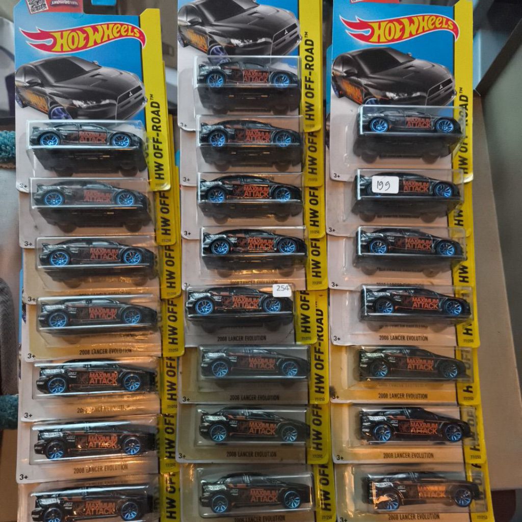 Hot Wheels Mitsubishi Lancer Evolution X Hitam Maximum Attack Evo 10