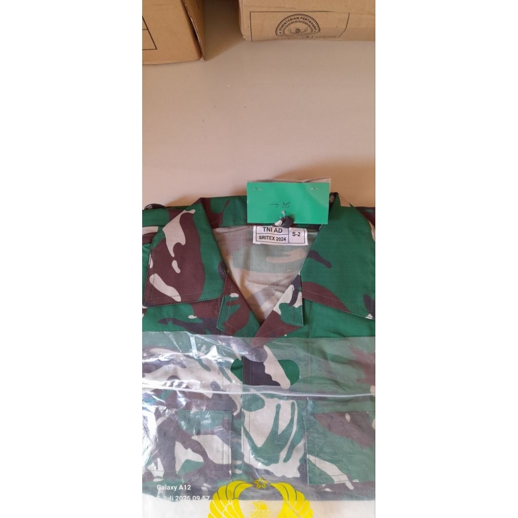 baju PDL jatah TNI AD sritex 2024 ukuran s2