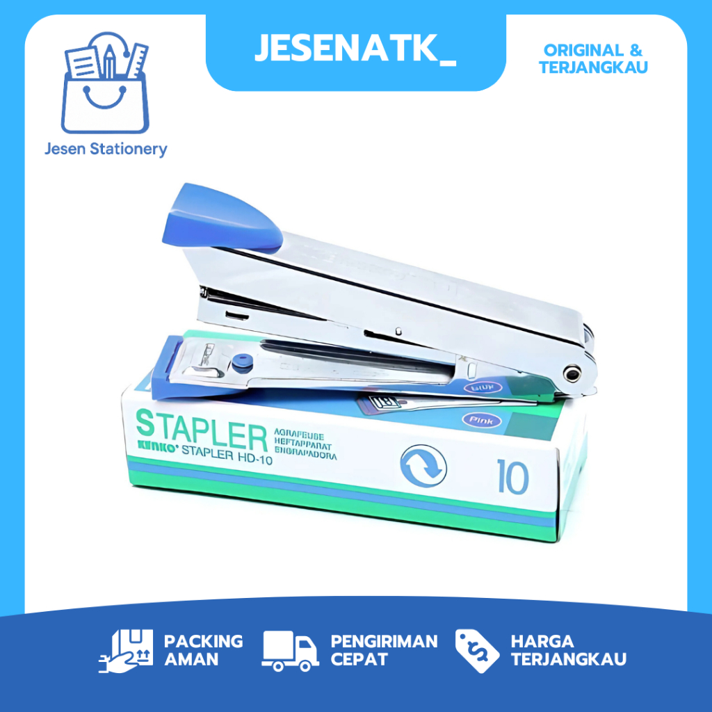 

Staples Kenko HD 10 Original Kuat & Rapi | Jepit Kertas Ideal untuk Arsip, Tugas, Dokumen