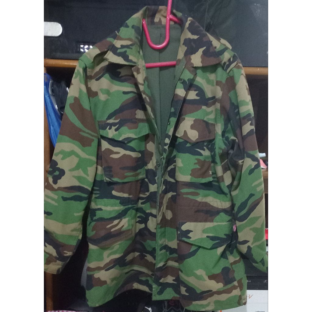 Jaket Army Model M65 Woodland