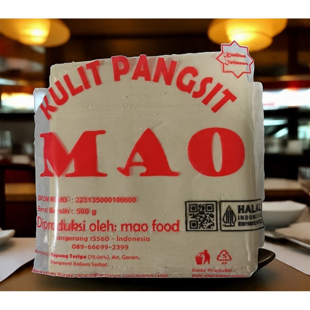 

Kulit Pangsit untuk goreng,per Bks berat 500g