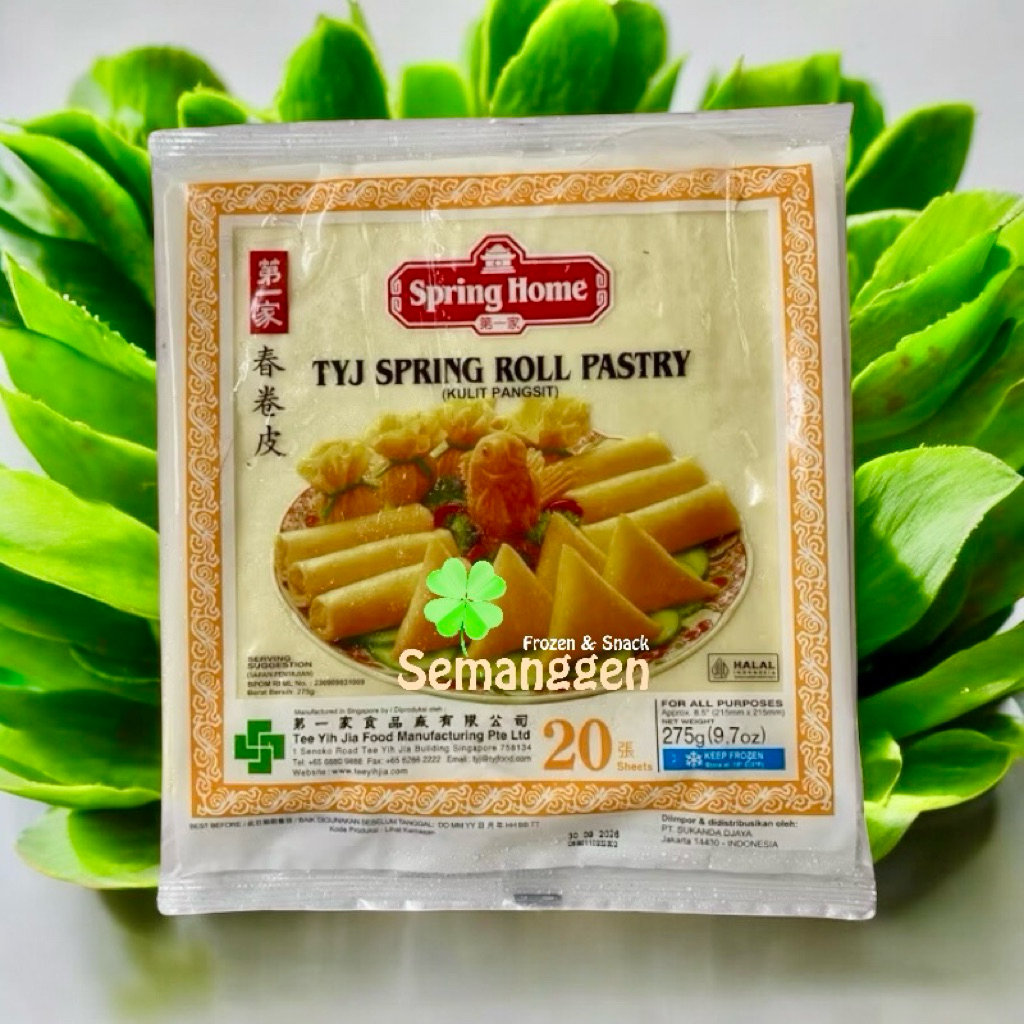 

TYJ SPRING HOME SPRING ROLL / KULIT LUMPIA 8,5 275GR