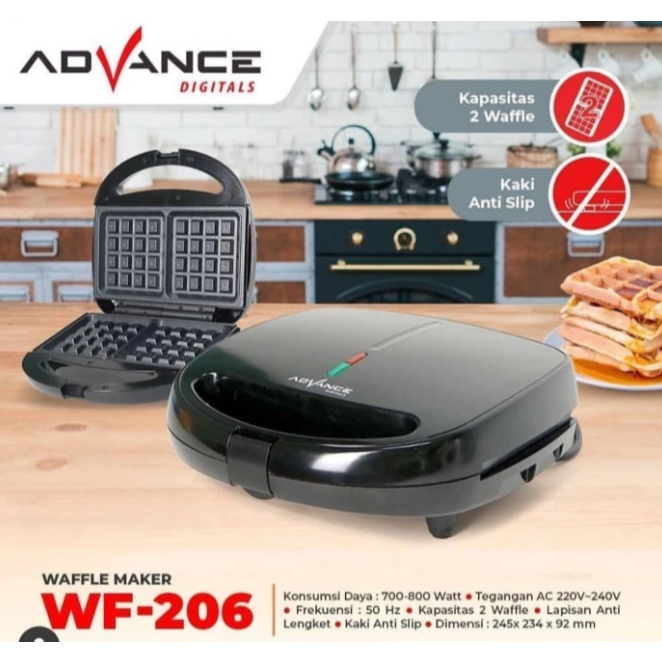 ADVANCE WAFFLE MAKER/ CETAKAN WAFFLE WF 206