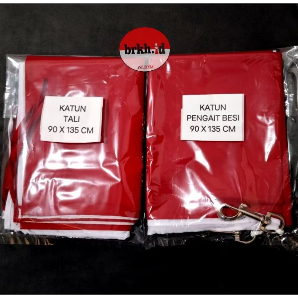 Bendera merah putih premium katun 90x135