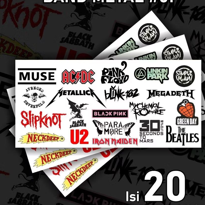 

Stiker Grup Band Music Girlband Logo Brand Stickerpack