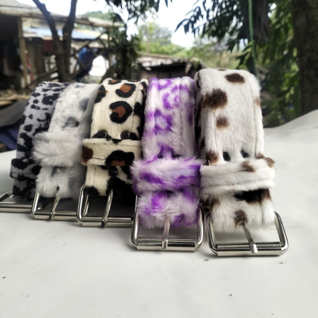 Belt Leopard || Ikat Pinggang Pria dan Wanita Motif Leopard || Sabuk Motif Macan Tutul Belt Leopard