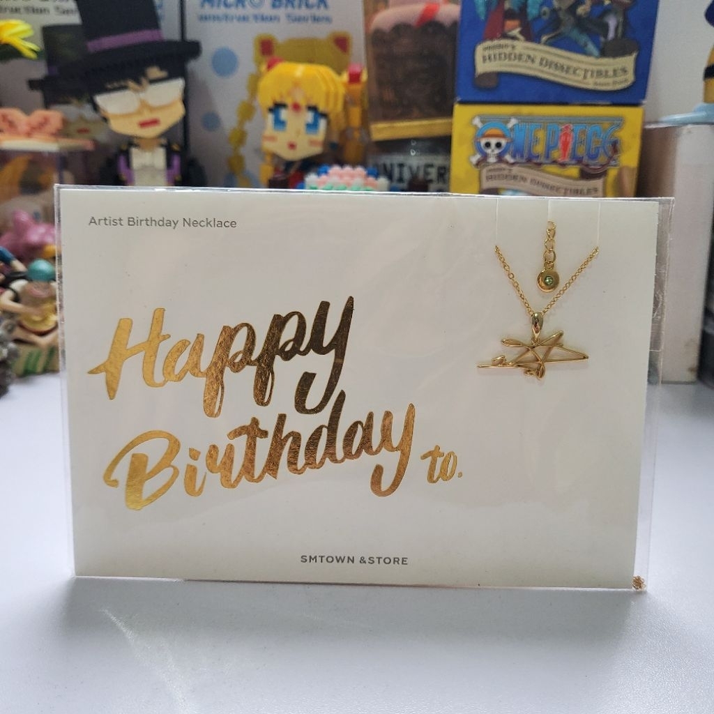 READY NCT MARK LEE BIRTHDAY NECKLACE GOLD SEALED