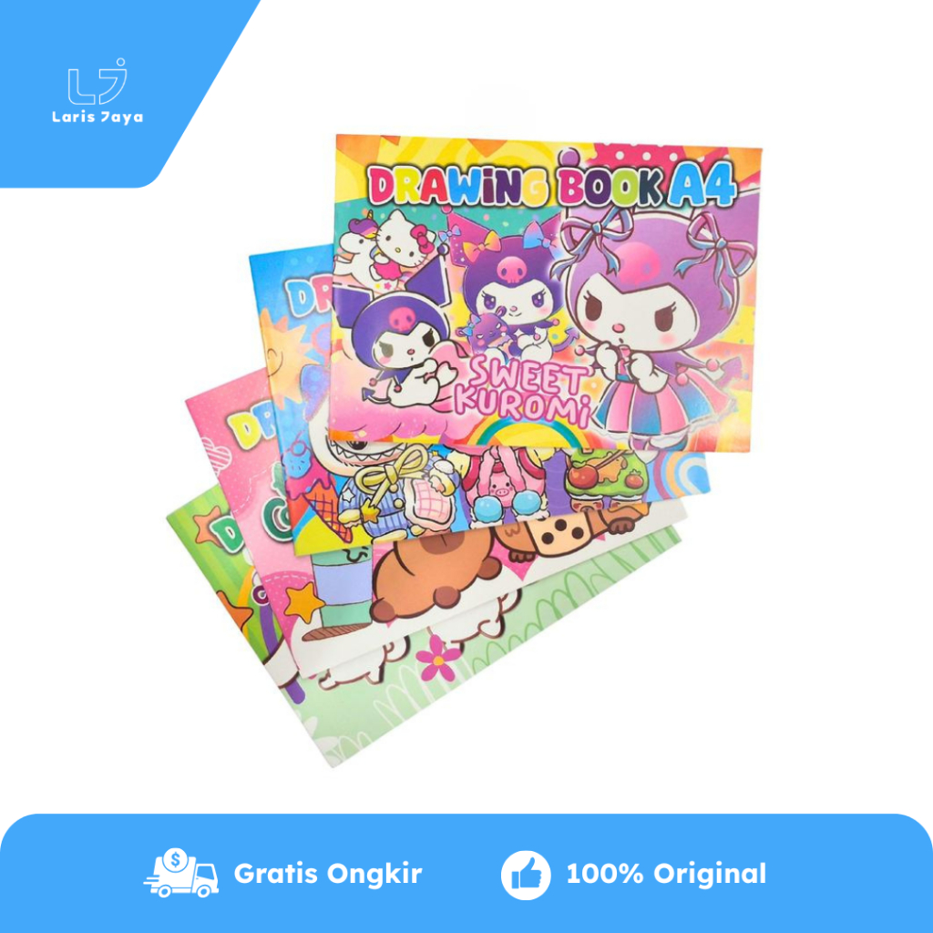 

1 PAK / 10 Buku Gambar Fancy A4 6'S LBB CP KRM ( Drawing Book )