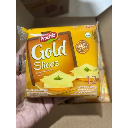 

PROCHIZ Gold Slices 156Gr isi 12 Lembar