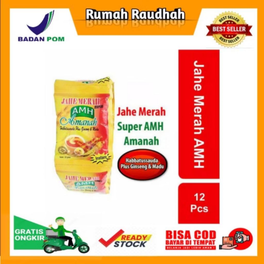 

JAHE MERAH SUPER AMH HERBAL HABBATUSAUDA PLUS GINGSENG & MADU