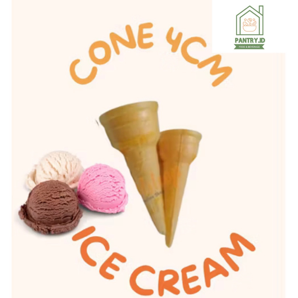

Cone ice cream Diameter 4cm (1pack=20pcs)