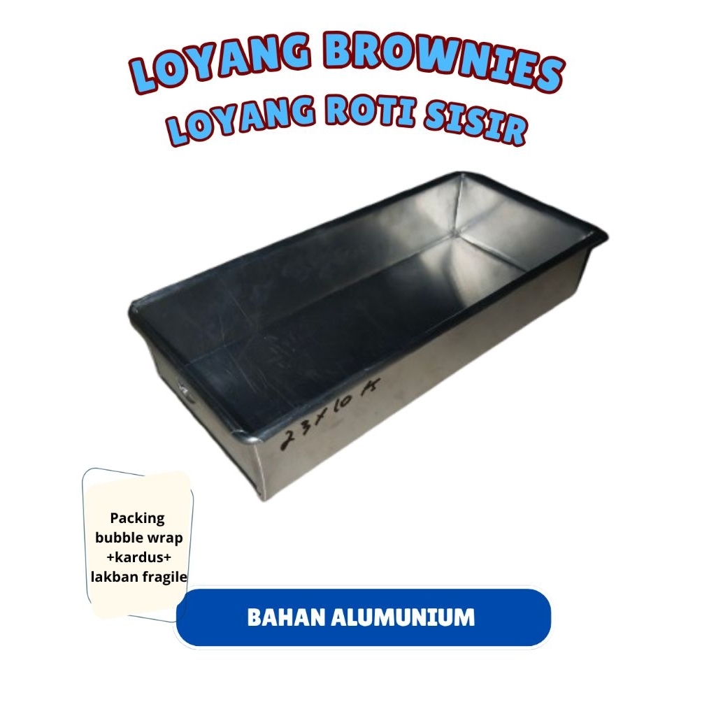 1PCS Loyang Kue Brownies Alumunium tinggi 5cm /Loyang Roti Sobek/Loyang Roti Gembong/Loyang Kue Bolu