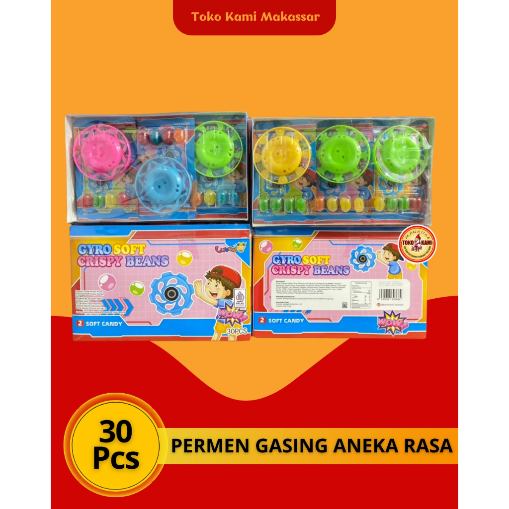 

Luvmi Permen Lunak Gyro Soft Crispy Beans 30 Pcs