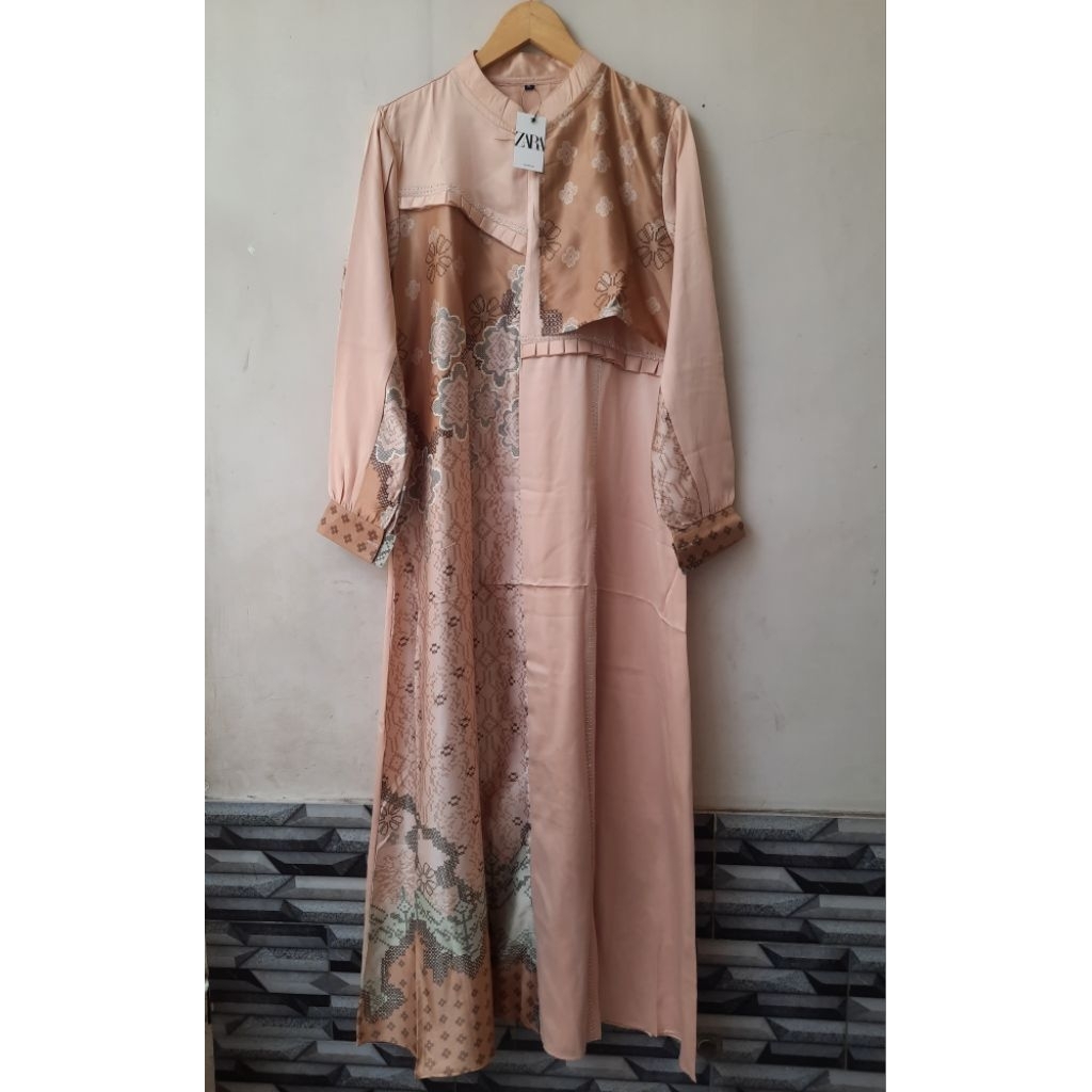 SALE..gamis silk sutera premium ld 110-120