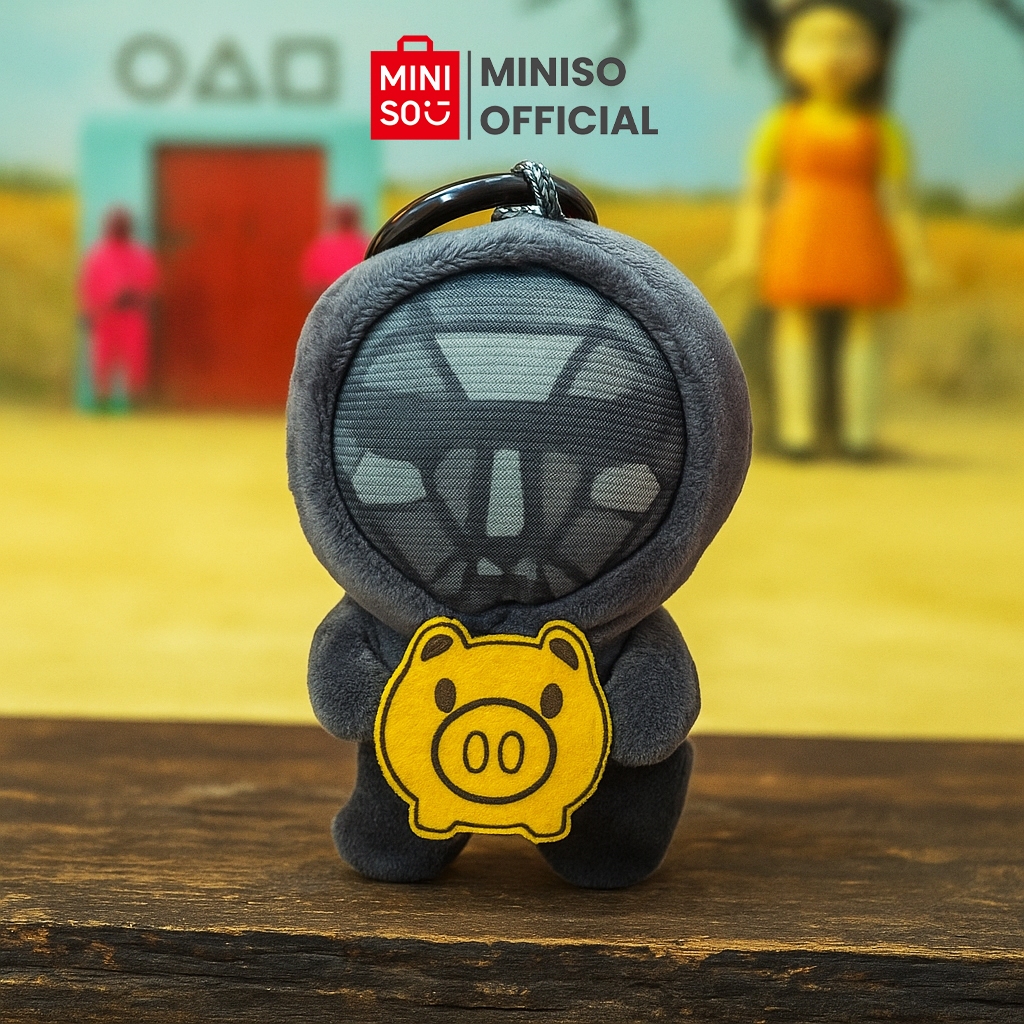 MINISO x SQUID GAME Collection 4in.Plush Pendant Gantungan Kunci Karakterk Squid Game