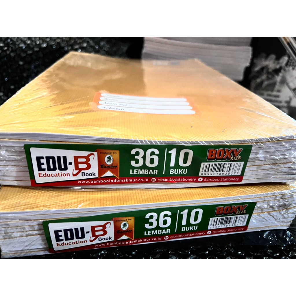 

buku tulis EDU by BAMBO craf boxy 36 lembar (1pak isi 10buku)