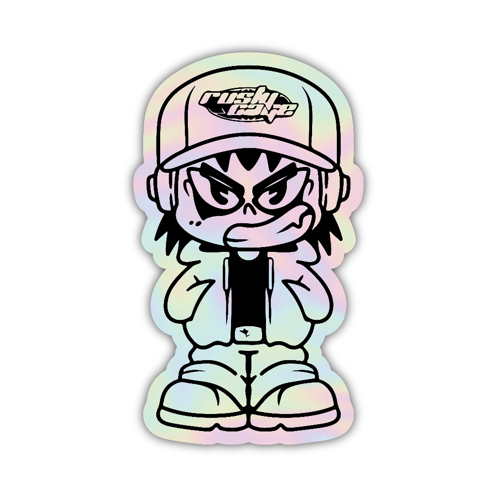 

Z480 sticker karakter y2k aesthetic, stiker hologram satuan