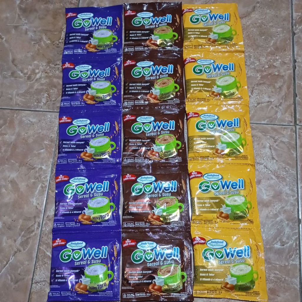 

Gowell Minuman Sacet Sereal & Susu 30g isi 5 Pcs