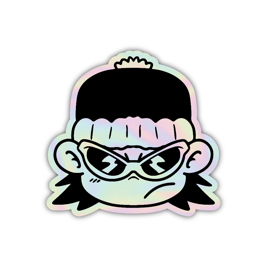 

Z488 sticker karakter y2k aesthetic, stiker hologram satuan