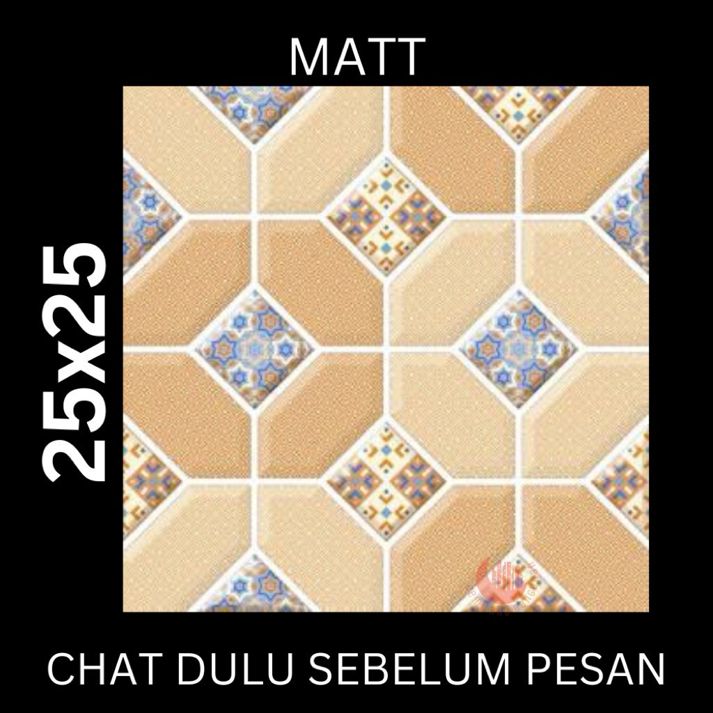 KERAMIK MULIA 25x25  MIAMI BEIGE / KERAMIK LANTAI / KERAMIK KASAR / KERAMIK WC