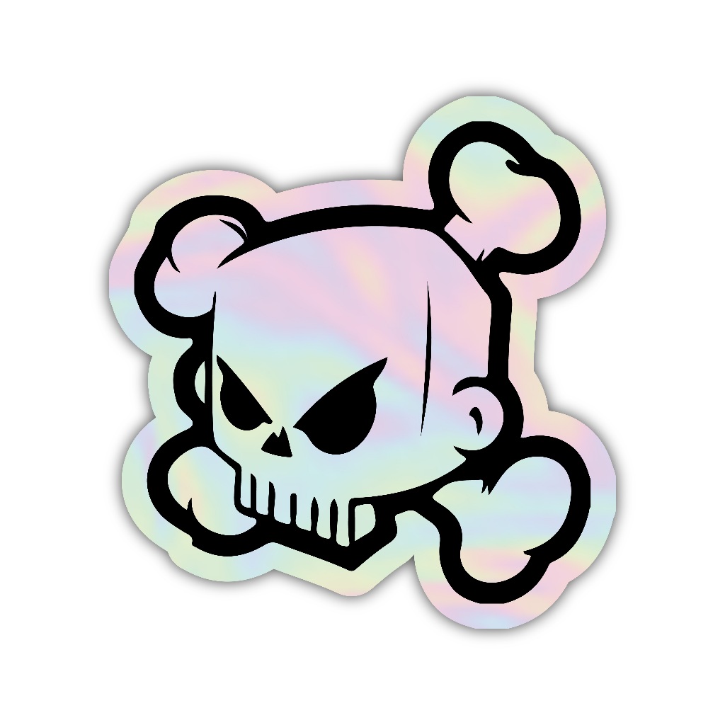 

Z493 sticker tengkorakkkkkkk aesthetic, stiker hologram satuan