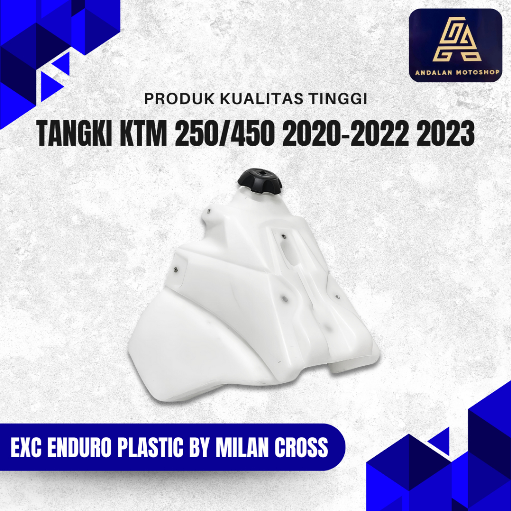Tangki Bensin Plastik By Milan Cross - KTM 250/450 2020-2023 ( EXC Enduro Fuel Tangki )