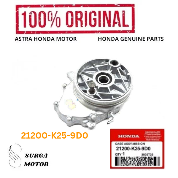 Case assy Mission Motor Honda BeAT FI 21200K259D0 21200-K25-9D0 ori original Honda AHM HGP